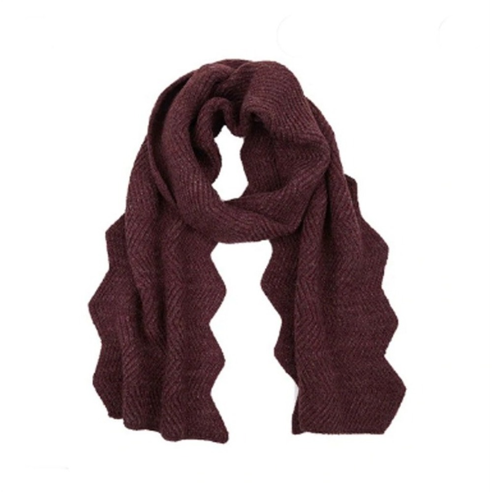 New C.C. Chevron Knit Berry Scarf 86X11 91771